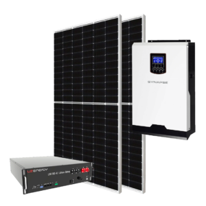 Synapase Offgrid inverter (2.4kW) + Synpase Rack Mount Lithium Battery 2.8kWh and 2 x 555W Solar Panels
