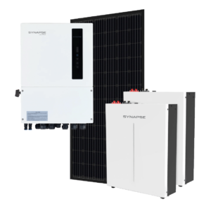 Synapase Offgrid inverter (5kW) + 10kWh (2 x 5kWh) Lithium Ion battery, 51.2V and 8 x 555W Solar Panels 4.4kWp